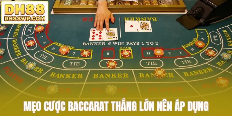 Mẹo cược Baccarat thắng lớn nên áp dụng
